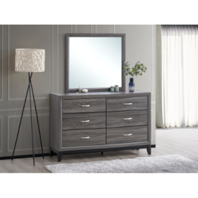 Glasgow G04305-D Dresser Mirror Not Included , Gray