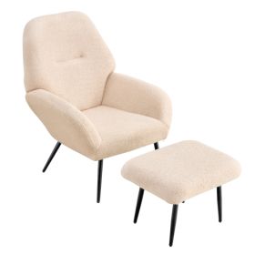 Light Luxury Single Sofa Modern Simple Living Room Balcony Leisure Sofa Chair,white