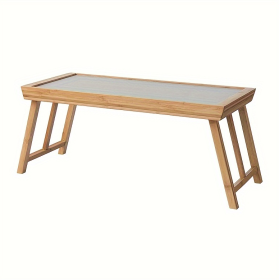 Bamboo Folding Table Coffee Table, Tatami Windowsill Low Table Bedside Table, Portable Tea Tray For Bedroom Living Room Home Office.