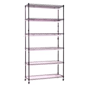 Plant Shelf with Grow Light, 6-Tier Indoor Plant Stand, 71in Tall Indoor Plants Display Rack with Wheels & Timer, 150W 3800K Full Spectrum Grow Lights