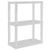 Plastic Shelves Garage Storage Shelving Unit 3-Tier 39"H x 14"D x 30"W White-300 lb Total Capacity