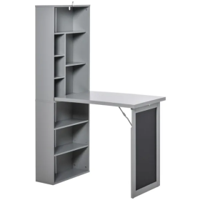 Wall Mount Desk Cabinet-Grey