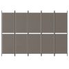 5-Panel Room Divider Anthracite 98.4"x86.6" Fabric