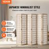 VEVOR Room Divider, 6 Panel Japanese Room Divider, Wood Folding Privacy Screen Indoor, Japanese Partition Dividers Portable Decoration Screens