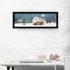 Trendy Decor 4U "Winter on The Farm" Framed Wall Art, Modern Home Decor Framed Print for Living Room
