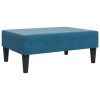 Footstool Blue 30.3"x21.7"x12.2" Velvet