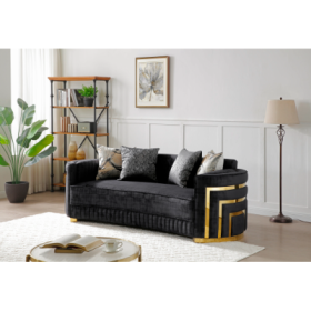 Soledad G00523A-S Sofa , Black